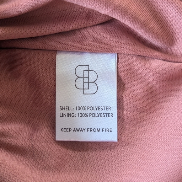 Baltic Born Swiss Dot Midi Maxi Dress Off-Shoulder Ruffle Dusty Mauve sz XXXL - Picture 6 of 10